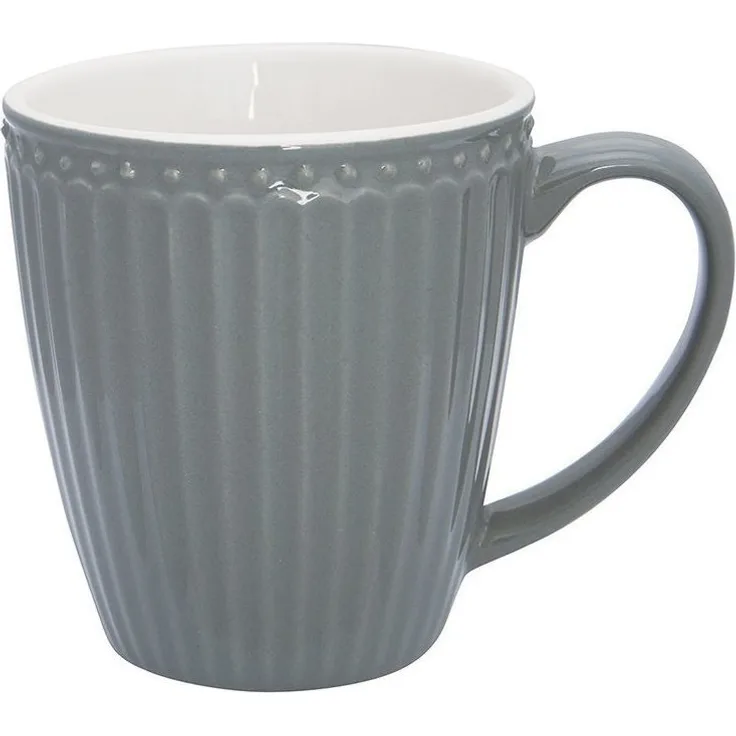 Greengate Alice Becher mit Henkel stone grey 0,4 l