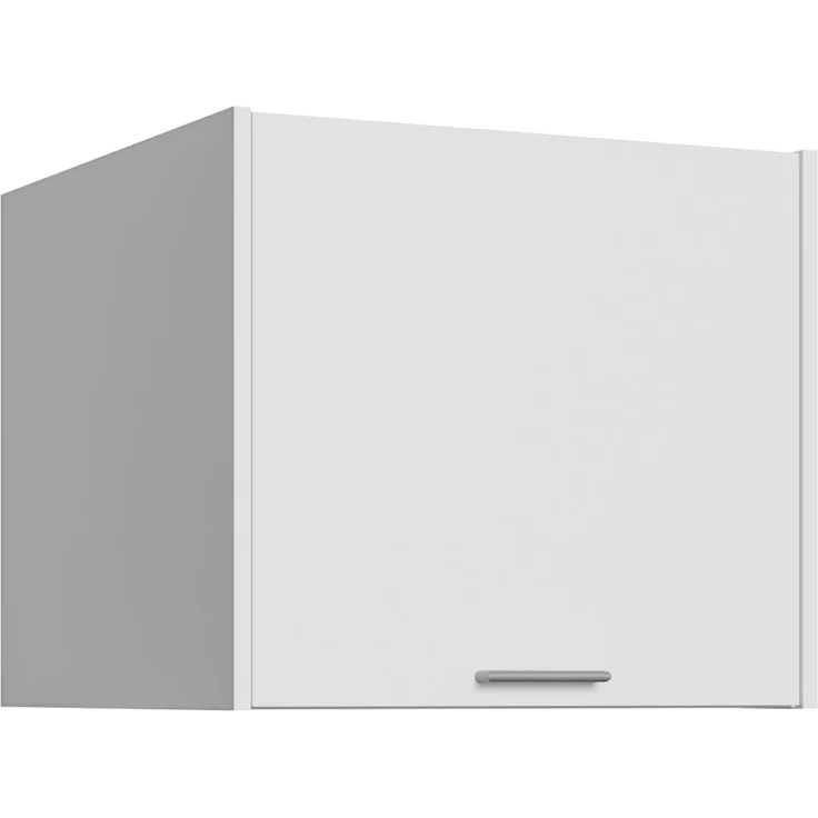 Forte WASHCAB 60 70, moderner Badezimmerhängeschrank, 1-türig, Schrank zur Aufbewahrung von Putz- und Waschutensilien, Holzwerkstoff, Weiß, 66 cm breit x 58,5 cm hoch x 67,4 cm tief – Bild 2