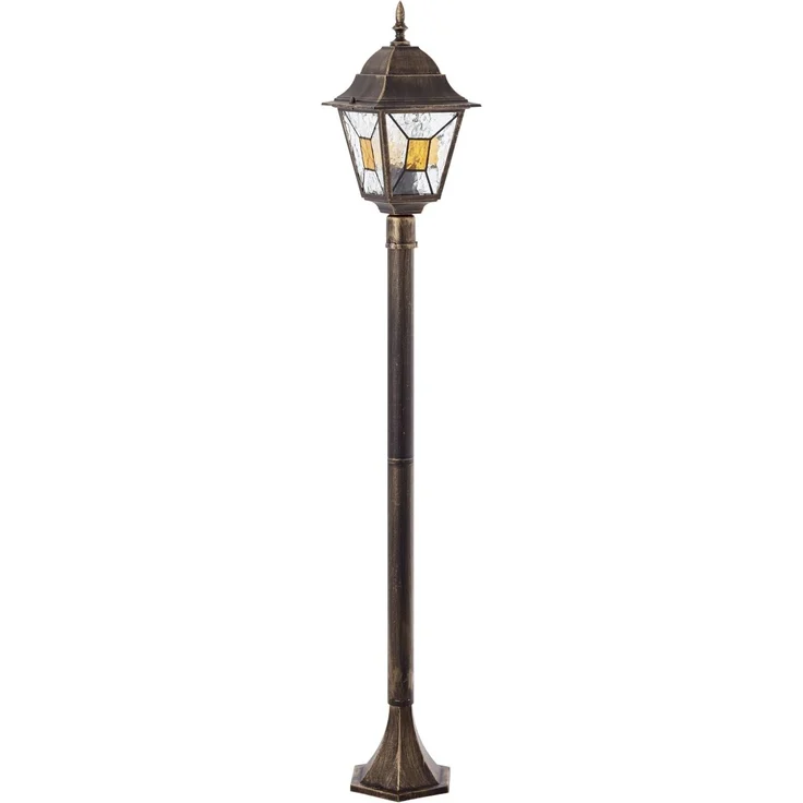 BRILLIANT Janel Außenstandleuchte 120cm schwarz gold | 1x A60, E27, 60W, geeignet für Normallampen (nicht enthalten) – Bild 6