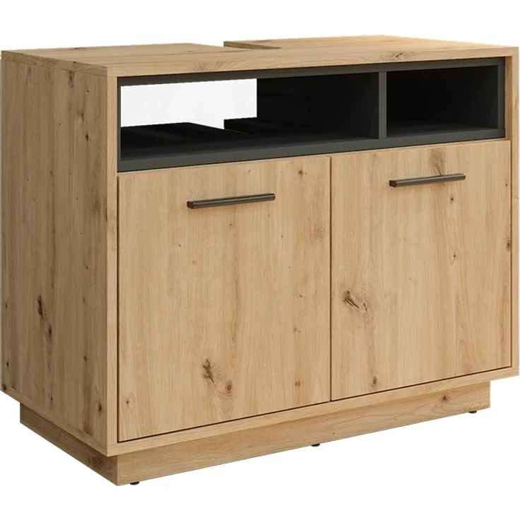 Waschbeckenunterschrank Beatrice Artisan Eiche/Anthrazit 80 x 64 cm Vicco