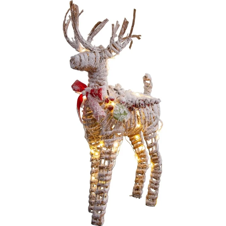 Weihnachtsdeko LED Beleuchtet Weihnachtsbeleuchtung Rentier mit Timer 5287527 – Bild 1