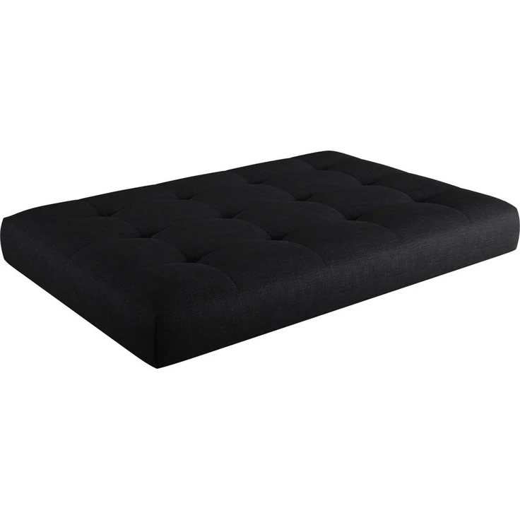 sunnypillow Palettenkissen Kaltschaum Palettenauflage Palettenpolster Palettensofa Sitzkissen Rückenlehne gesteppt Sitzkissen 120 x 60 x 15 cm Black – Bild 1