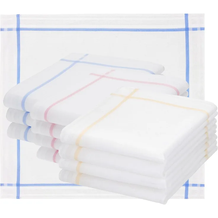 Betz Taschentuch 12 Stück Damen Stoff Taschentücher Paloma I Größe 30x30 cm, (Set, 12-St), 100% Baumwolle
