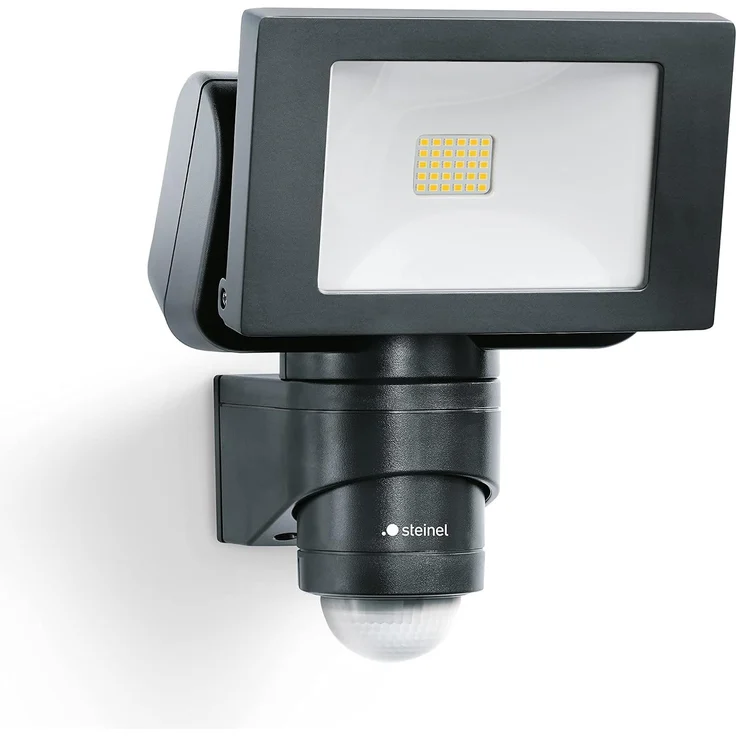 Steinel LED-Außenstrahler LS 150 S schwarz, 240°-Bewegungsmelder, max. 12m Reichweite, 14,7 W Fluter, 1375 lm – Bild 1