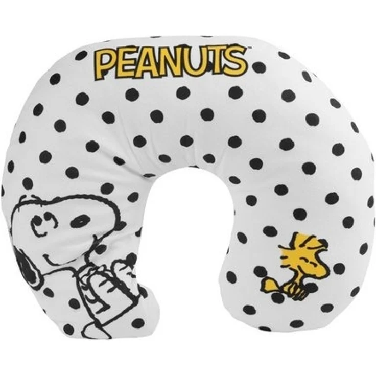 United Labels® Dekokissen Peanuts - Reisekissen Nackenhörnchen Snoopy & Woodstock – Bild 3
