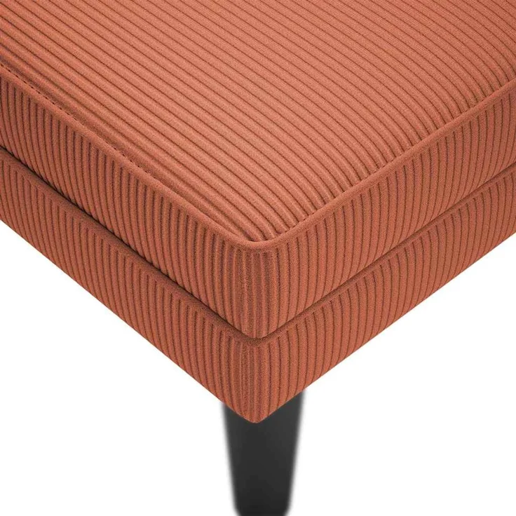 vidaXL Chaiselongue mit Kissen Rot-orange Cordstoff 4009822 – Bild 7
