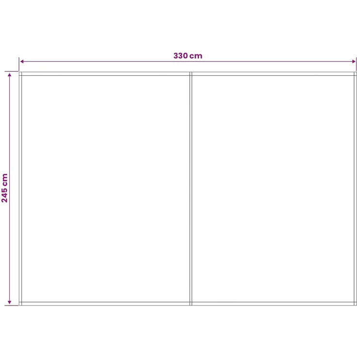 vidaXL Markisenersatzstoff Rot und Weiß 350x250 cm Polyester 3444308 – Bild 4