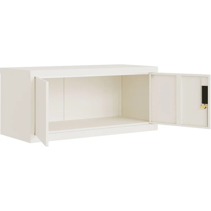 vidaXL Aktenschrank Weiß 90x40x180 cm Stahl 3188313 – Bild 4