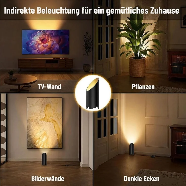 FELIXLEO LED Gartenstrahler LED Bodenstrahler Innen 3000K 7W GU10 Schwarz 1 Stück – Bild 4