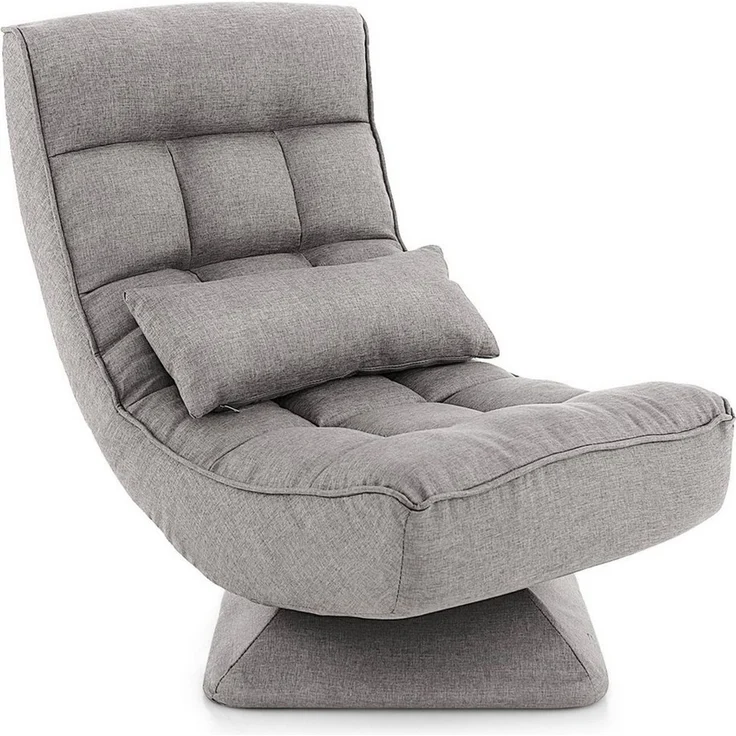 COSTWAY Relaxsessel, 360° drehbar, verstellbar, klappbar,Kissen – Bild 5