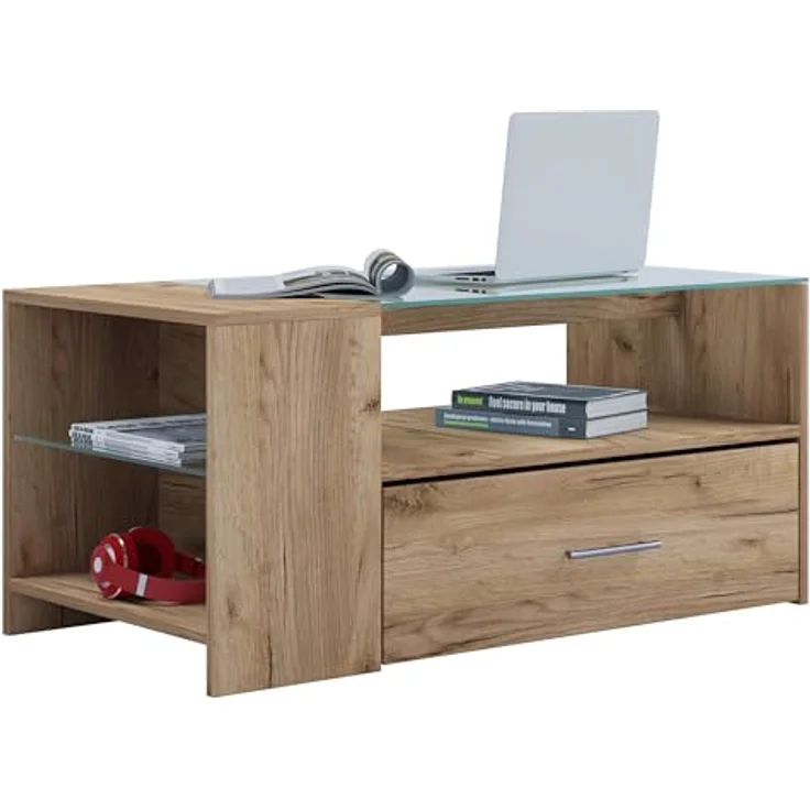 ebuy24 Couchtisch Eiche Wotan, Holzwerkstoff, 100x45x50 cm, ideal für Wohnzimmer – Bild 4
