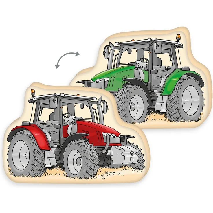 Herding Young Collection Dekokissen Traktor, hochfarbig bedruckt