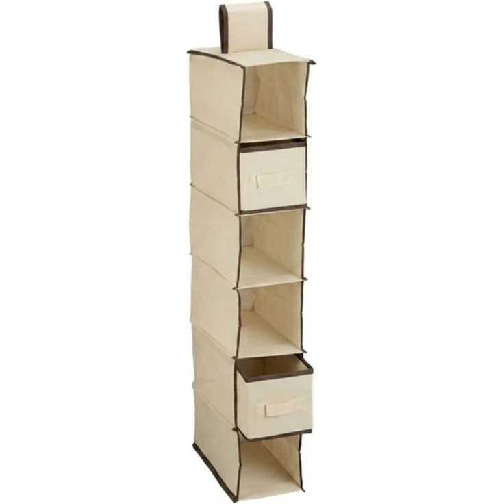 Relaxdays 2 x Hängeregal Kleiderschrank beige – Bild 10