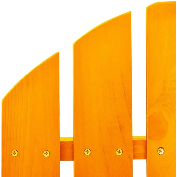 Schaukelstuhl, Relaxstuhl, Schaukelsessel Massivholz Tanne Orange – Bild 5