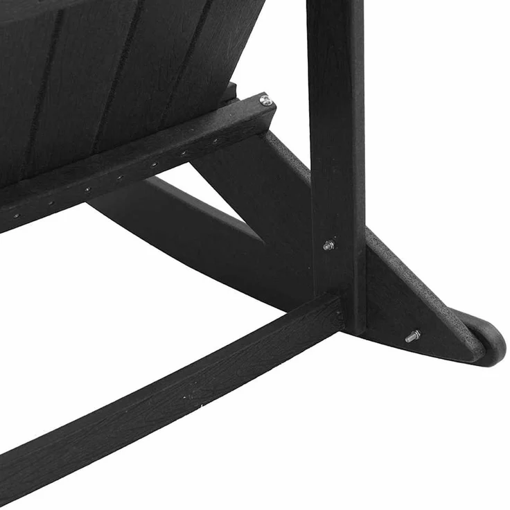 vidaXL Adirondack Schaukelstühle 2 Stk. Schwarz HDPE 3335836 – Bild 9