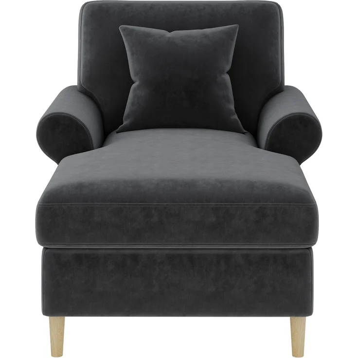 Gepolsterter Relaxsessel, klappbarer Schlafsessel aus hochwertigem Samt, XXL Einzelsessel für Wohn- und Schlafzimmer, Grau, Maße B133 × T87 × H90 cm – Bild 9
