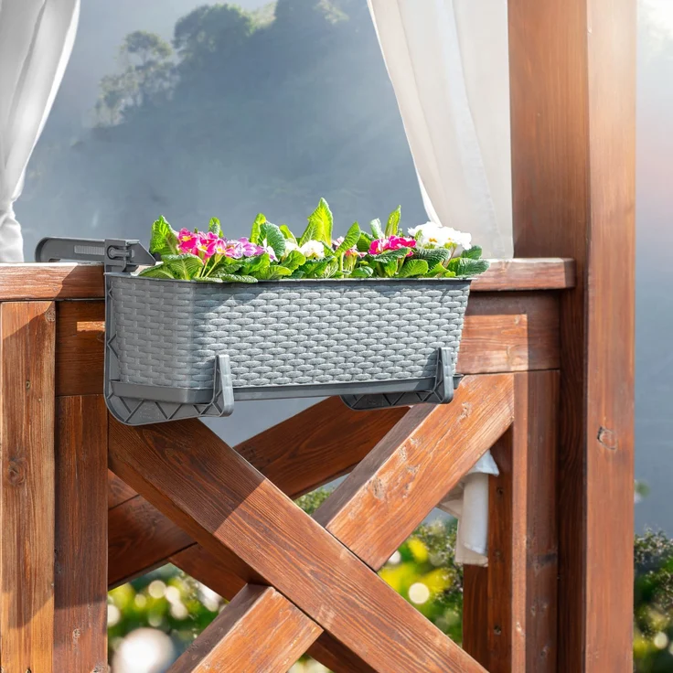KADAX Blumentopf-Balkon-Blumentopf-Ständerhalter 60 cm – Bild 9