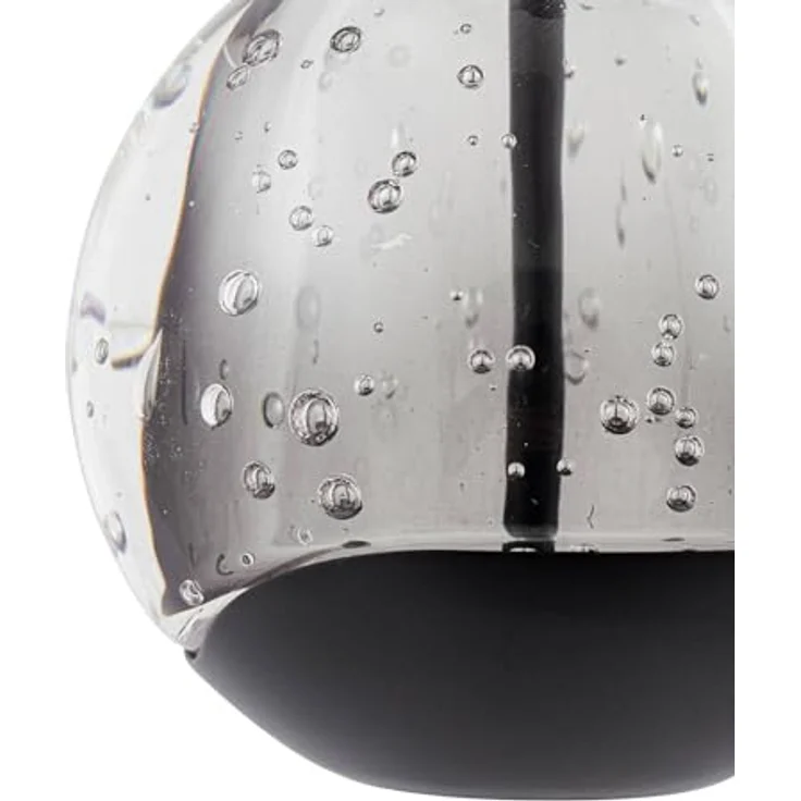 Lucande LED-Pendellampe Hayley, schwarz, 1-flg., Glas, energiesparende LED mit 3000 K Lichtfarbe – Bild 6