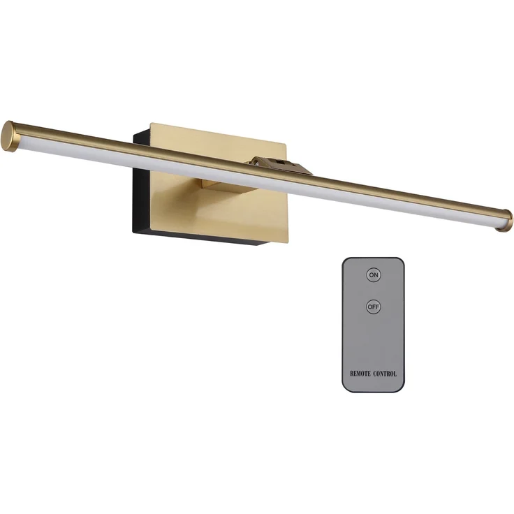 Akku Bilderlampe Messing kabellos zum Kleben, Breite 40cm – Bild 2