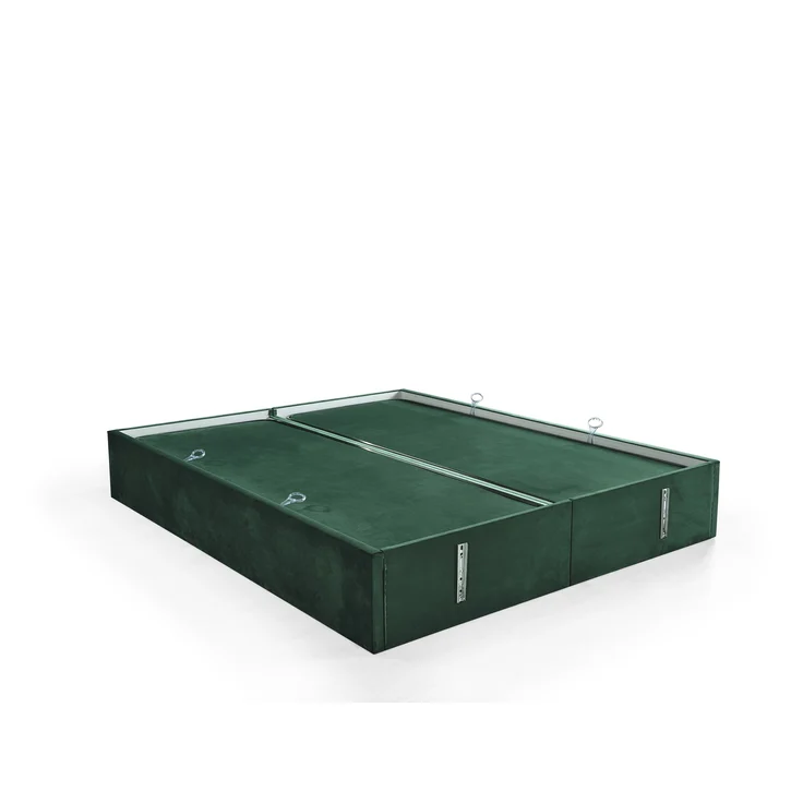 Schlafzimmer-Set "Alia" – Bett mit Bettkasten und Matratze , Bettbank, Nachttisch-Grün – Bild 11