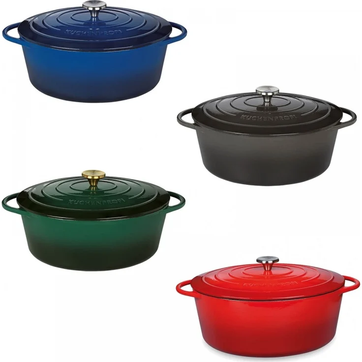 KÜCHENPROFI Bratentopf oval, 33 cm classic red PROVENCE – Bild 3