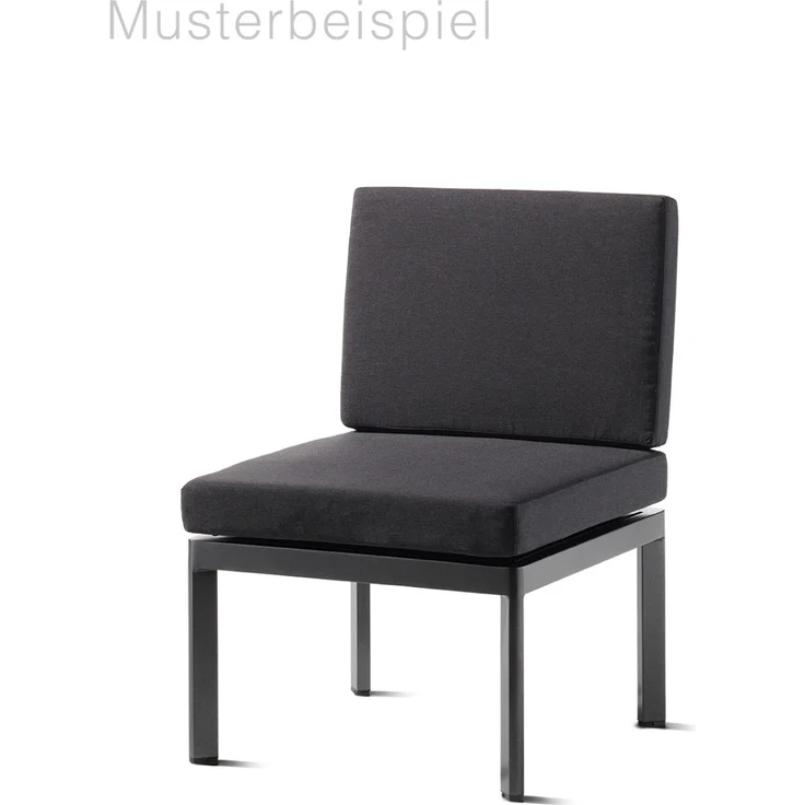Sieger Lugo Lounge Basis - inkl. 1x Rücken- / Seitenelement + 1x Verbindungselement Einzelteil des Loungesets Lugo, Aluminium Eisengrau, 60 x 36 x 60 – Bild 5