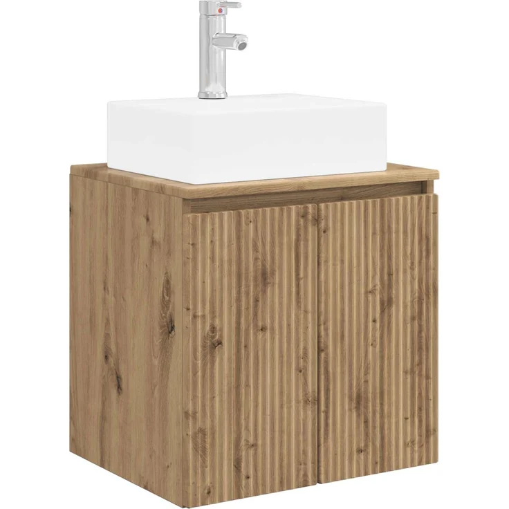 vidaXL Badezimmerschrank-Set 3 stk. Artisan-Eiche 129 x 41 x 79,5 cm 3405656 – Bild 5