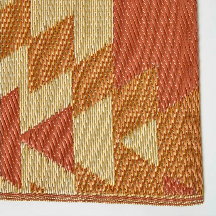 Homescapes Outdoorteppich Outdoor Teppich-Läufer Anya 75x200 cm – Ethno-Muster, rot-orange, Höhe: 20 mm – Bild 2