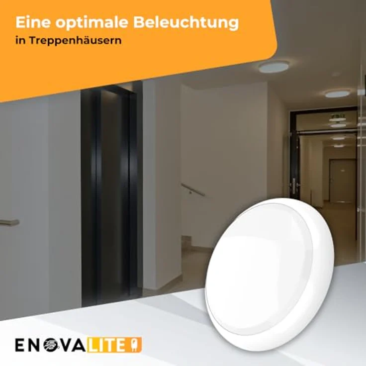 ENOVALITE LED-Notstrom Deckenleuchte, 8 Stunden, – Bild 9