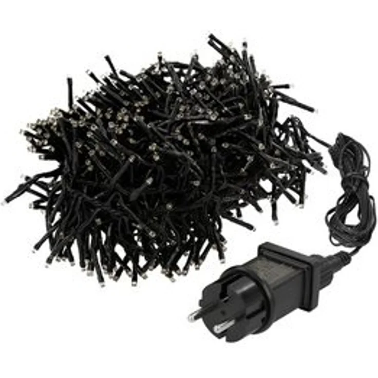 ECD Germany LED-Lichterkette Weihnachtsbeleuchtung Weihnachtslichterkette Christbaumbeleuchtung, Cluster Lichterkette 1152 LEDs 8,5m für Innen & Außen IP44 Warmweiß – Bild 6