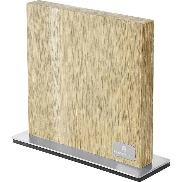 ZASSENHAUS Messerblock Magnet Eiche 28x9x25,5cm