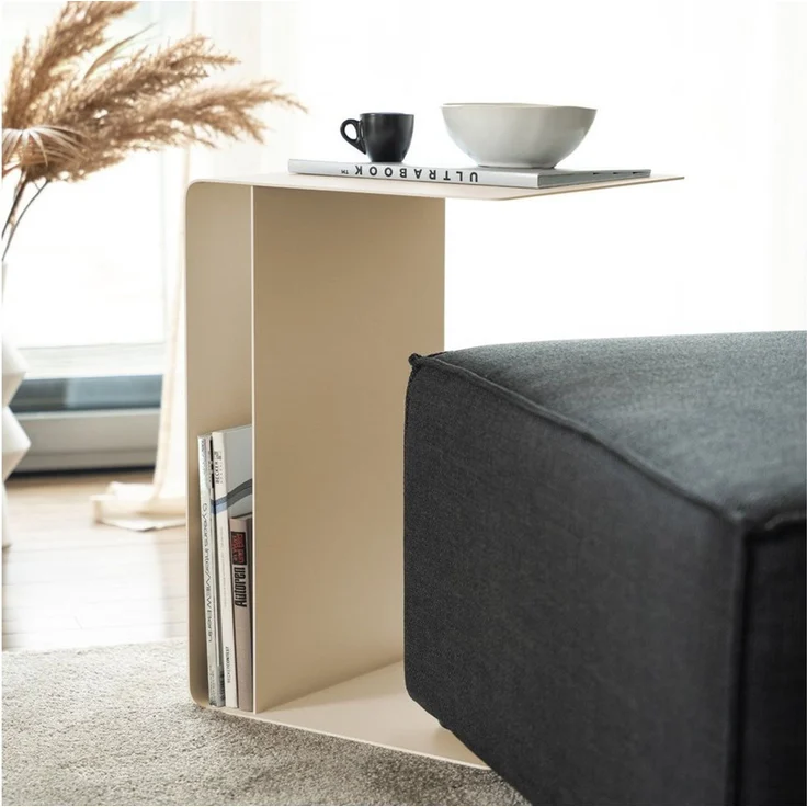 HOME DELUXE Beistelltisch Beistelltisch ZIMA – Made in Germany (4 Aufstellmöglichkeiten - 360° Drehbar), Couchtisch, Sofatisch – Bild 1