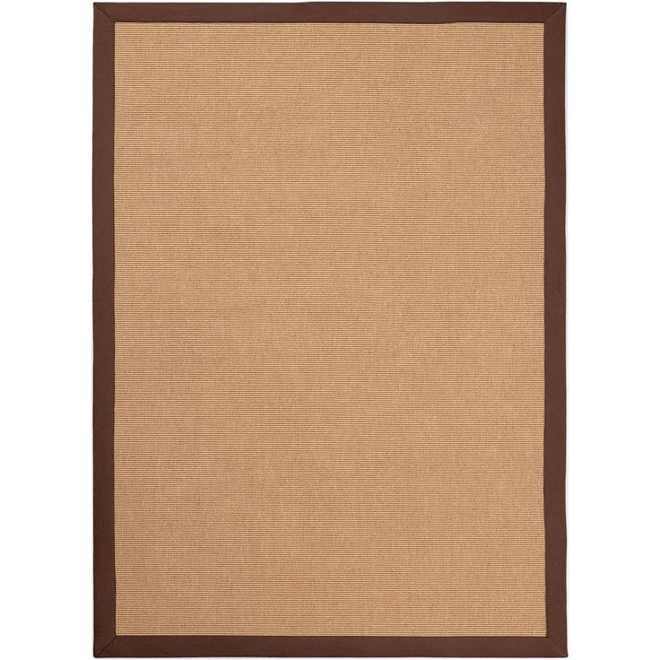 carpetfine Sisalteppich Sisal, rechteckig, Höhe: 5 mm, mit farbiger Bordüre, Anti Rutsch Rückseite – Bild 1