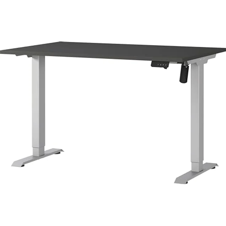 Germania Schreibtisch 8022-640, in Graphit/Silber, elektr. höhenverstellbar, 120 x 119 x 80 cm (BxHxT) – Bild 2