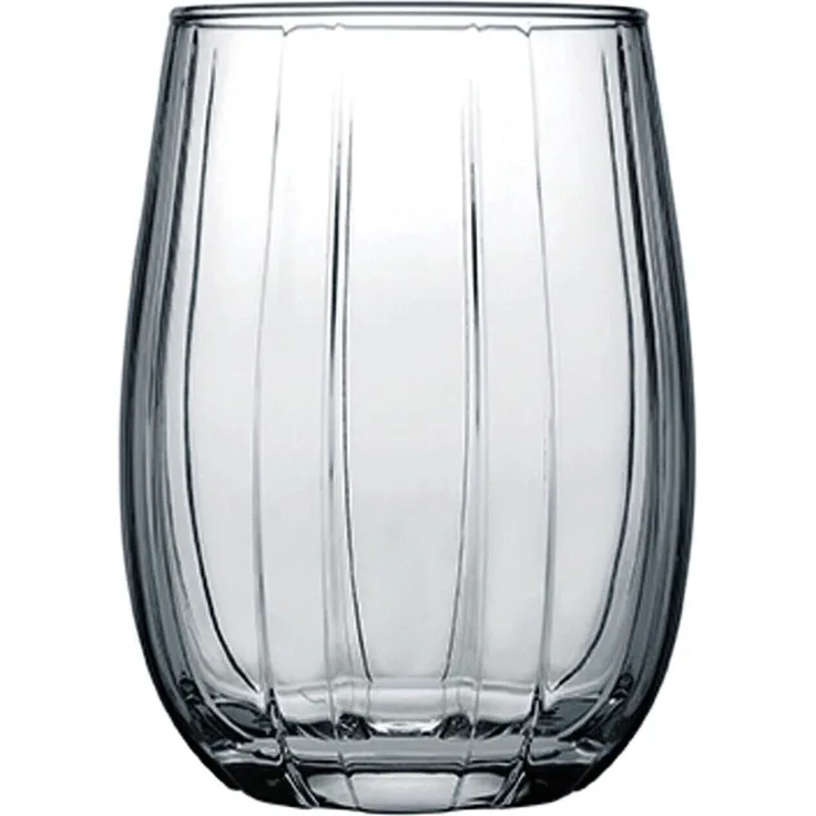 Pasabahce LINKA 420302 6er Set Grau Wassergläser Kurz Fackelglas Wasserglas 240 ml
