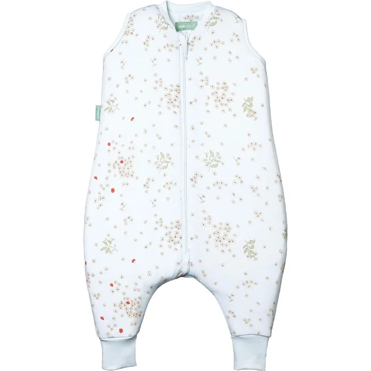 molis&co - Baby Schlafsack mit Füßen -Ideal für Frühling und Herbst - Babyschlafsack mit Beinen 1 tog - 100% Baumwolle (Oeko-TEX 100), Premium Qualität - Poppy (60 cm) – Bild 1