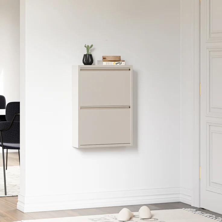 Schuhkipper Sokndal mit 2 Klappen Pfefferweiß [en. casa] – Bild 5