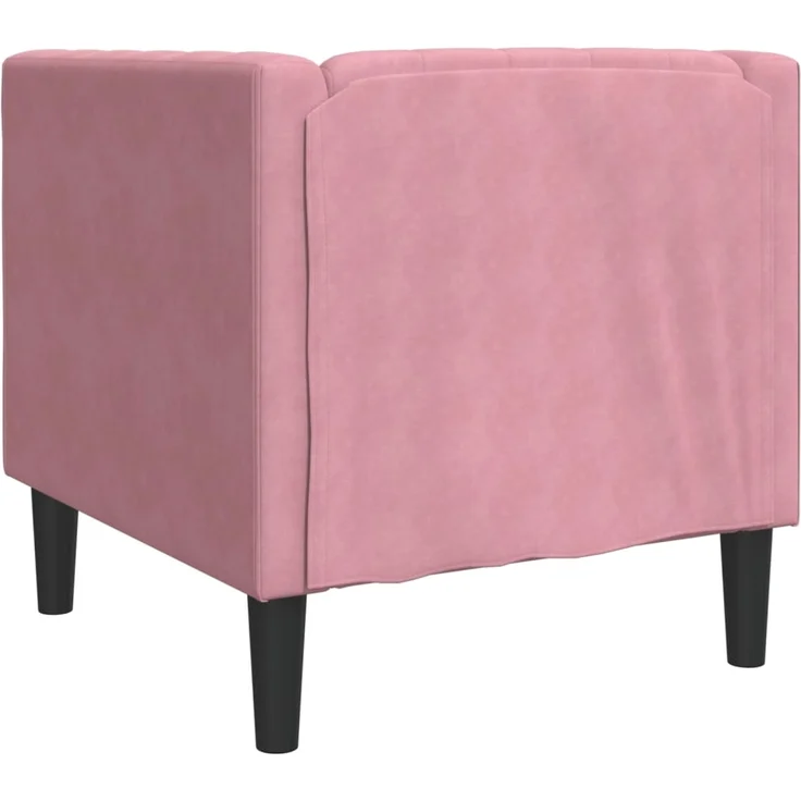 vidaXL Chesterfield-Sessel Rosa Samt 372676 – Bild 5