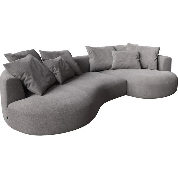 Sofa Edina 330x170 cm Mikrofaser Grau – Bild 1