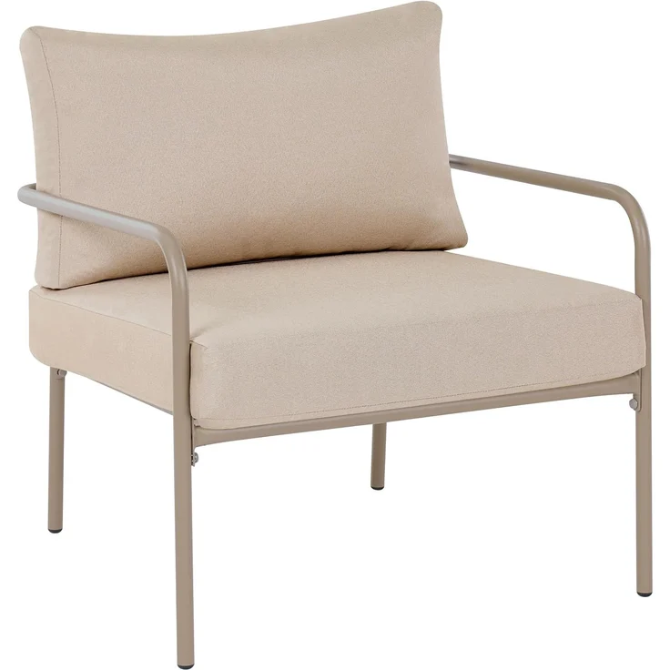 Lounge Set mit Tisch 4-Sitzer NESSO Metall Hellbeige – Bild 8