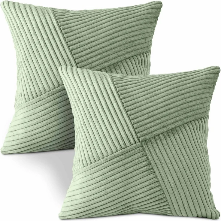 Amilian Dekokissen mit Füllung und Kissenbezug - 2er Set - Zierkissen, Sofakissen, Kissen, (2 Stück), 40x40 cm, Kuschelkissen, Kopfkissen mit Kissenfüllung – Bild 1