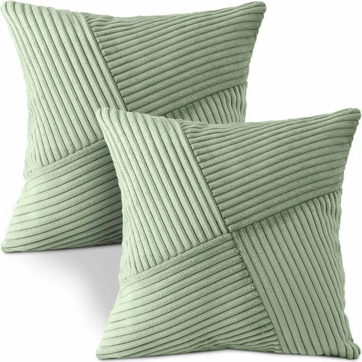 Amilian Dekokissen mit Füllung und Kissenbezug - 2er Set - Zierkissen, Sofakissen, Kissen, (2 Stück), 40x40 cm, Kuschelkissen, Kopfkissen mit Kissenfüllung
