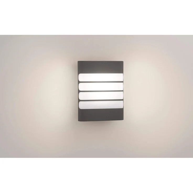 Außenwandleuchte Raccoon Höhe 20,5 cm anthrazit 1-flammig viereckig – Bild 2