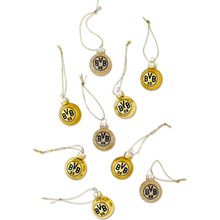 Weihnachtskugel-Set BVB bunt