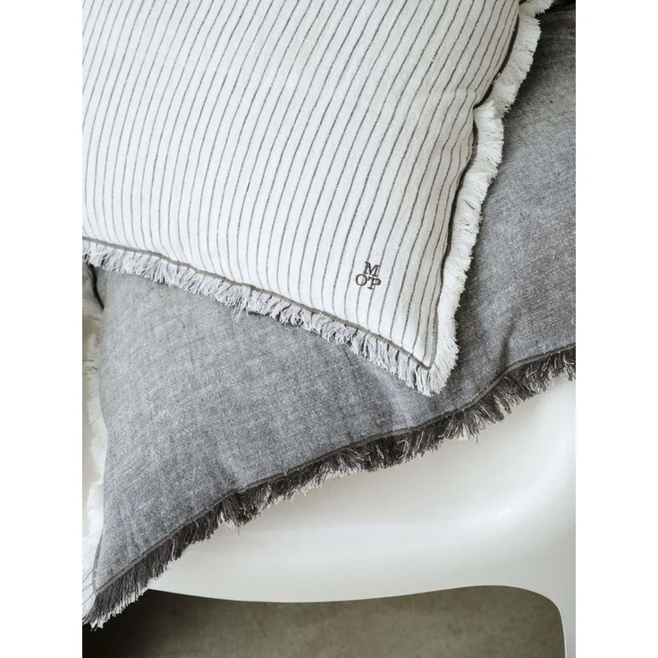 Marc O'Polo Home Dekokissen Fine Stripe, aus Bio-Baumwoll-Leinen-Mix mit Streifen – Bild 3