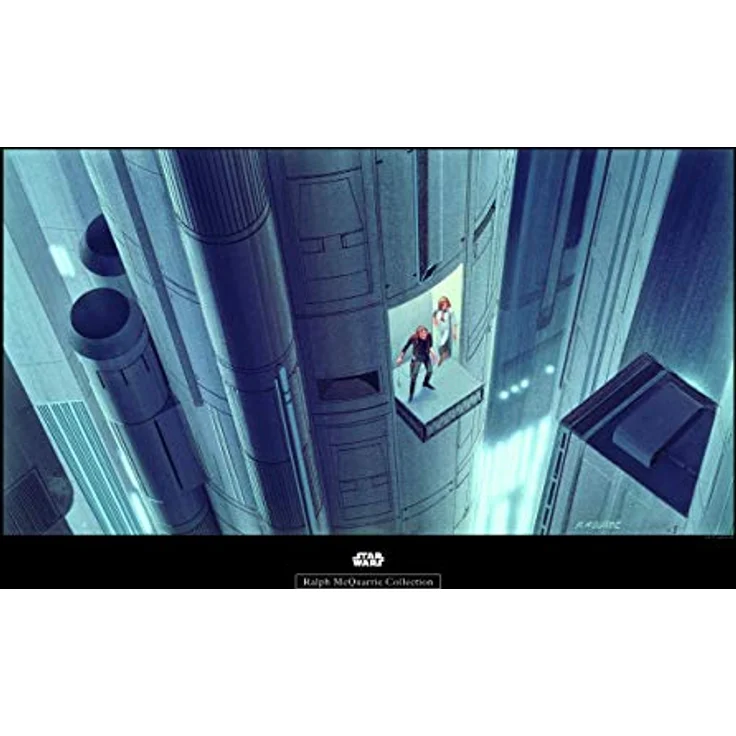 Komar Wandbild Star Wars Classic RMQ Escape Plan, Kunstdruck für Kinderzimmer und Jugendzimmer, 70 x 50 cm, Deutsches Premium-Poster Fotopapier, ohne Rahmen, Made in Germany – Bild 1