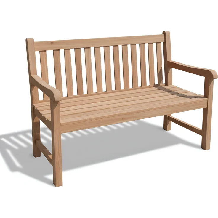 Stabile Bank Gartenbank Picadelly 120 cm in Premium Teak mit Armlehne – Bild 4