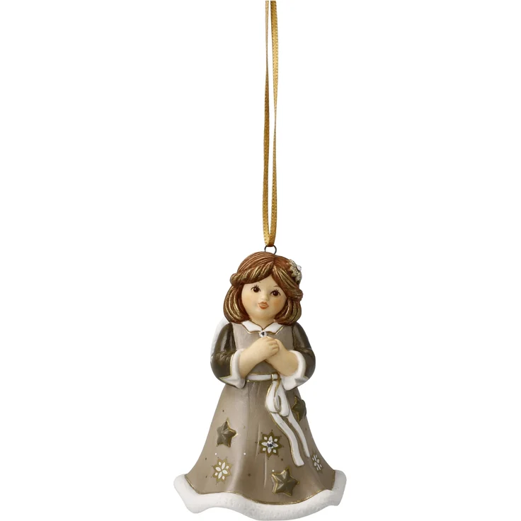 Goebel / Jahresengel Glöckchen 2024,Engel,6,0cm x 6,0cm x 9,5cm / Porzellan / 6,0cm x 6,0cm x 9,5cm – Bild 1