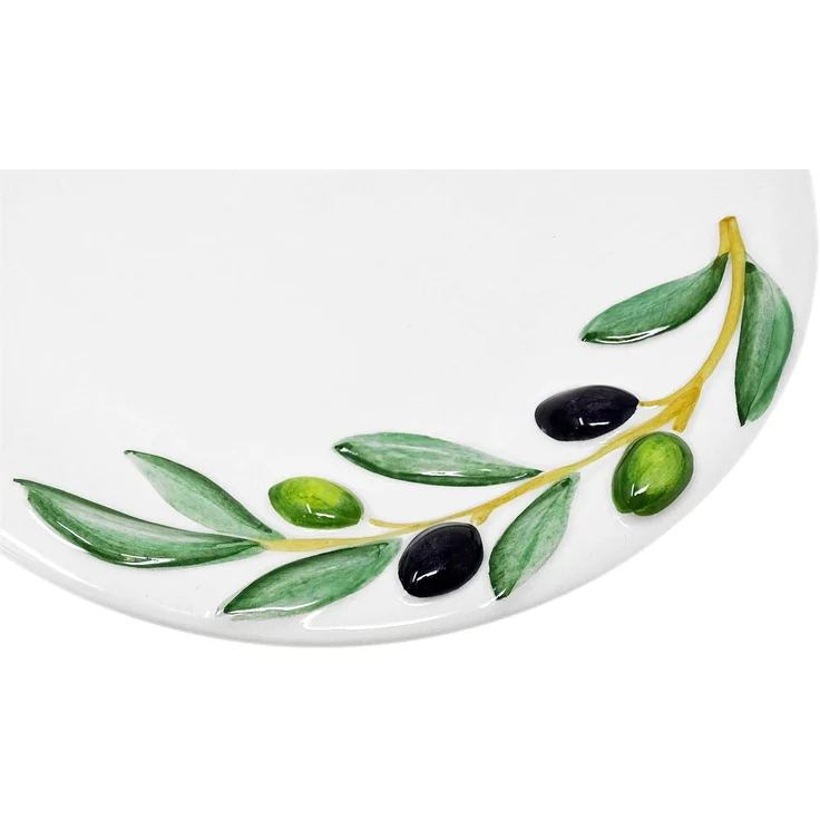 Lashuma Speiseteller Olive, (1 St), Obstteller zum Servieren rund – Bild 4