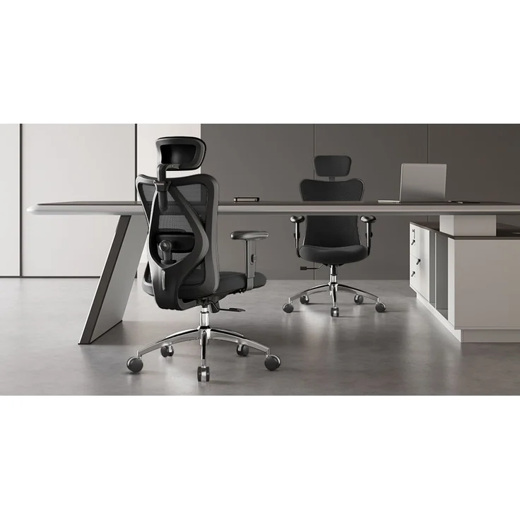 Sihoo Ergonomischer Stuhl M18, 130 x 74 cm, in Schwarz – Bild 7